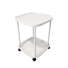 Masă laterală modernă cu 2 niveluri pentru canapea, noptieră/cafea compactă pentru sufragerie sau dormitor - Design care economisește spațiu