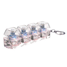 LED podsvietenie klávesnice, kliknutia, tester klávesov Toy4Key, kľúčenka na úľavu od úzkosti
