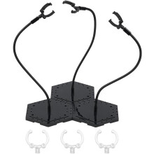 stk. sorte justerbare metal-actionfigurstativer, 23 cm høje, kompatible med 18 cm figurer, fastgørelsesbar base