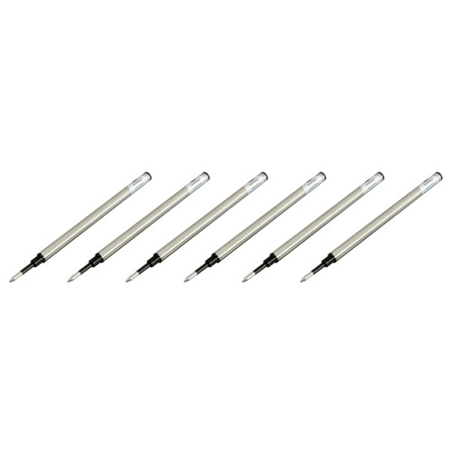 JINHAO Medium Nib Screw Roller  Point Pen Refill Black Ink Quantity:6 1