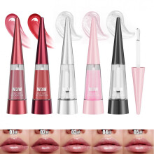 (3#) W3W Lip Plumper Gloss, Hydrating Lip Oil with Volumizing Effect, Non-Sticky Lip Gloss for Shiny Plump Lips, Moisturizing & Long Lasting
