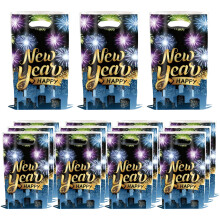 2026 New Year Gift Bags – 20-Pack Eco-Friendly Plastic Candy Bags, Holiday Theme, Party Decoration, Compatible with Chocolate Wrapping