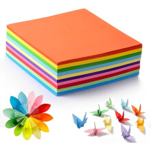 100 de coli de hârtie colorată A4 - culori asortate pentru arte și meșteșuguri DIY/decupare hârtie/desen/origami