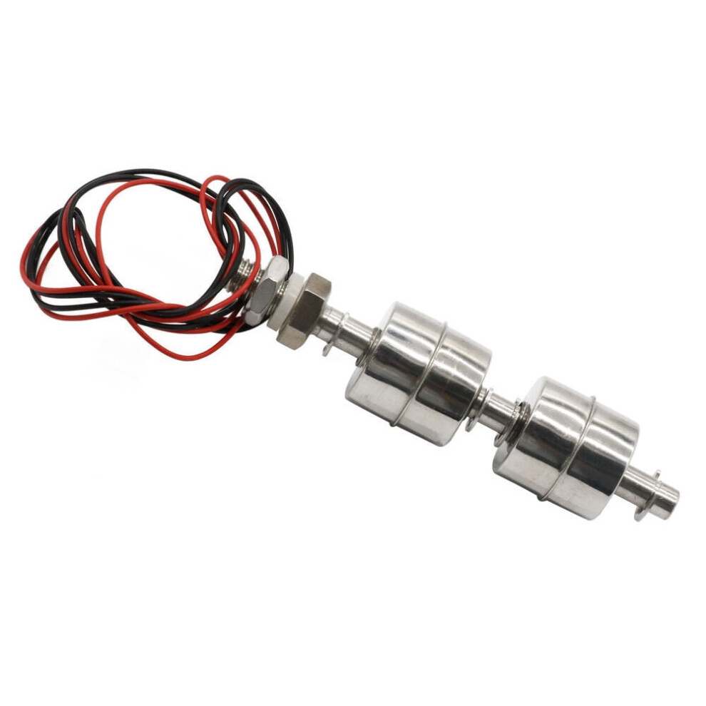 2Pc Liquid Water Level Sensor Stainless Steel Double Ball Float Switch Tank Pool 9365509203149