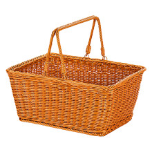 Panier fourre-tout tissé à la main en PE, idéal pour les-L carré