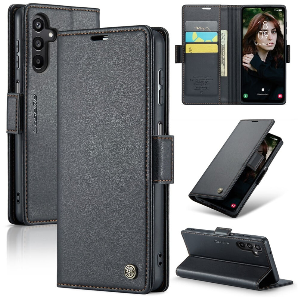 Caseme Leather Wallet Case For Compatible With Samsung Galaxy A15 Â Rfid Blocking, Magnetic Clasp, Kickstand, Card Holder 9028731589893