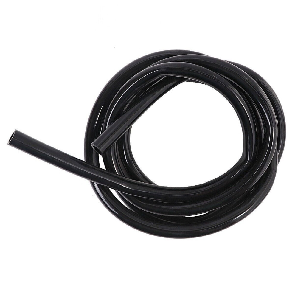 10Mm (3/8") Silicone Vacuum Tubing Hose Line 10Ft 130Psi Max Pressure Black 9365509147566