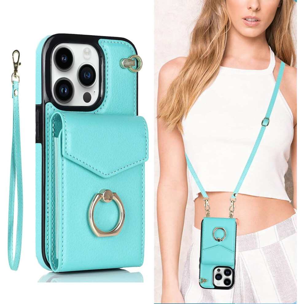 Crossbody Wallet Phone Case Compatible With Samsung Galaxy A12 4G Â Leather, Card Holder, 360 Ring Kickstand, Wrist Strap, Magnetic Flip 9365509243169