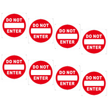 8Pcs Keep Out Signs Large Bold Text No Entry Label Sticker For