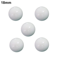 5pcs Russian Roulette Ball Casino Roulette Game Replacement Ball Acrylic White Ball 12/14/16/18/20/22mm