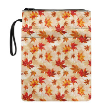Vintage Books Sleeve, 11.4 Inch X 8.66 Inch Polyester Fabric Reusable Protector Wrap Bag Book Cover Carrying Case with Zipper, Classic for Reader