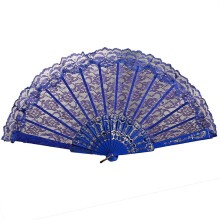 Household appliances Lace Fan Hand Party Style Held Flower Wedding Chinese Dance Silk Folding Fans Suitable for home, office, bedroom