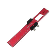 KINCJON Adjustable Sliding Ruler Woodworking Ruler - 11.8, 7.8, 6.29 Inch Slide Stop Marking Ruler Wood Wor