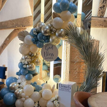 SPECOOL Blue Balloon Arch Kit – Pastel Macaron & Ocean Blue + Gold, DIY Sea Blue Arch for Birthday, Boho Wedding, Baby Shower
