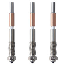 For Qidi Plus4 Bimetal Nozzle Quick Removal Ceramic Insulation Integration 0.4mm Nozzles HighTemperature Resistance 3PCS