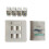 KINCJON 4 Ports Utp Cat6 Network Module Rj45 Wall Plug Lan Socket Connector Tool Free 1