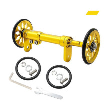 (Golden Rod Golden Wheel) KINCJON Ultralight Rear Load Rack Rod Aluminum Alloy Extension Telescopic Bar New Hot