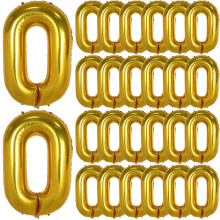 Golden Foil Balloons Aluminum Foil 50Set for Birthday Celebrations