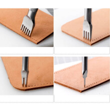 3/4mm Läderhantverk DIY Stickjärn Diamantsömnad Mejsel Hålslagare