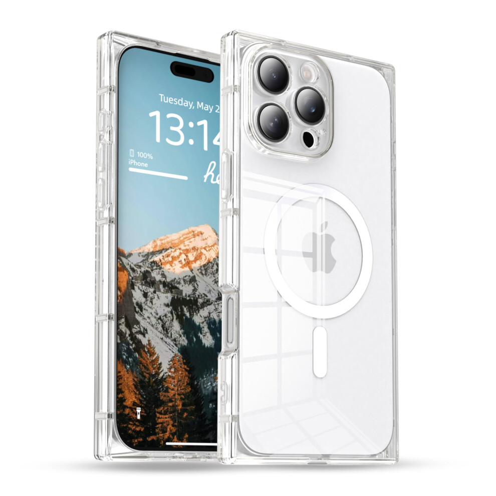 Clear Case Compatible With Magsafe For Iphone 16 Pro Max, Shockproof Tpu Cover With Full Camera Protection And Slim Transparent Design 9771547566786