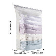 Vacuum Compression Bags for Clothes, Travel & Quilts – No Pump Needed, Space-Saving, Odor & Dirt Protection