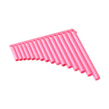 16 Pipe Easy Learning Teaching Panpipe for Music Lover Performance Pink