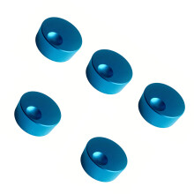 Pack Of 5 Aluminum Volumes Control Knobs For 6mm Shaft-Blue