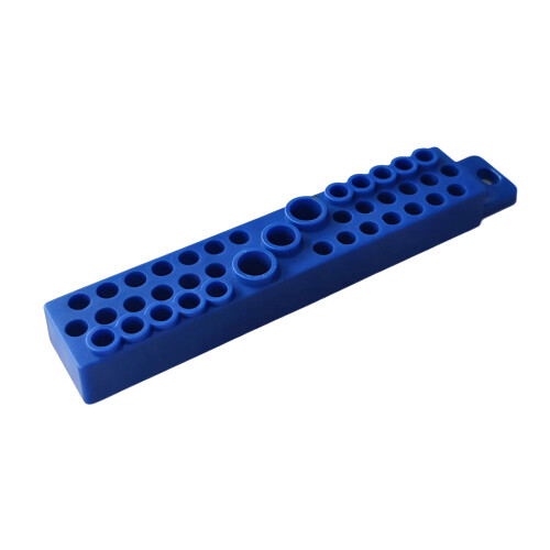 39-Loch-Bohrerhalter, Organizer,-Blau