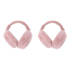 HOMEMAXS 2 PCS Ear Warmers Covers Wear Protectors Keep Men and Women Pink