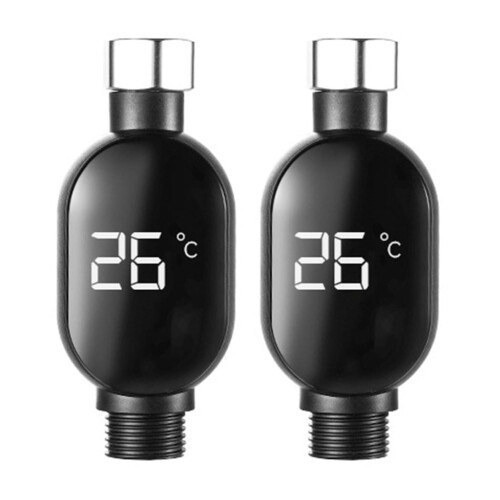 Shower Head Temperature Display Automatic Update Waterproof for Bathroom Use