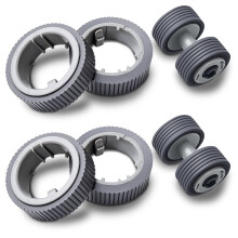 2-Piece Consumable Set: Pick & Brake Rollers for Fujitsu fi-7140/7240/7160/7260/7180/7130/7220/7135 – Compatible with fi-series
