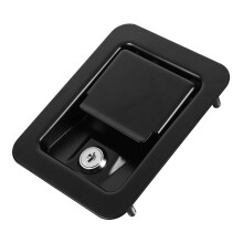 RV Door Lock Replacement with Keys Black Latch for Camper Trailer Enhanced Security Easy Installation