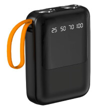 Power Bank Box 3x18650 4-In-1 DIY Battery Charging Storage Case USB Type C with Flashlight to Charge Mobile Phones,A