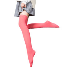 1 Pair High Elastic Breathable Lightweight Girls Stockings Sweet Japanese Style Ladies Over Knee Socks Streetwear,Watermelon Red
