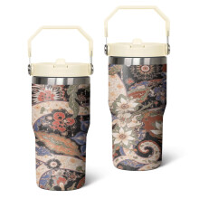 20 Oz Paisley Tumbler with Lid & Straw – Birthday, Holiday Gift for Women & Men – Compatible with Starbucks Cup