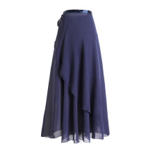 Jupe de danse avec ceinture ajustable, jupe longue portefeuille style gymnastique/ballet