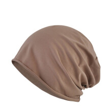 Men Women Solid Cotton Stretch Beanie Hat Elastic Summer Sun Baggy Slouchy Cap