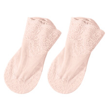 Kvinders Rose Blonde Sokker Tynde Transparente Elastiske Netstrømper Åndbar Ankelkæde Pink En Størrelse