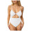 Women's One-Piece Swimsuit with Tummy Control Ruffles 1