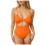 Women's One-Piece Swimsuit with Tummy Control and Ruffled 1