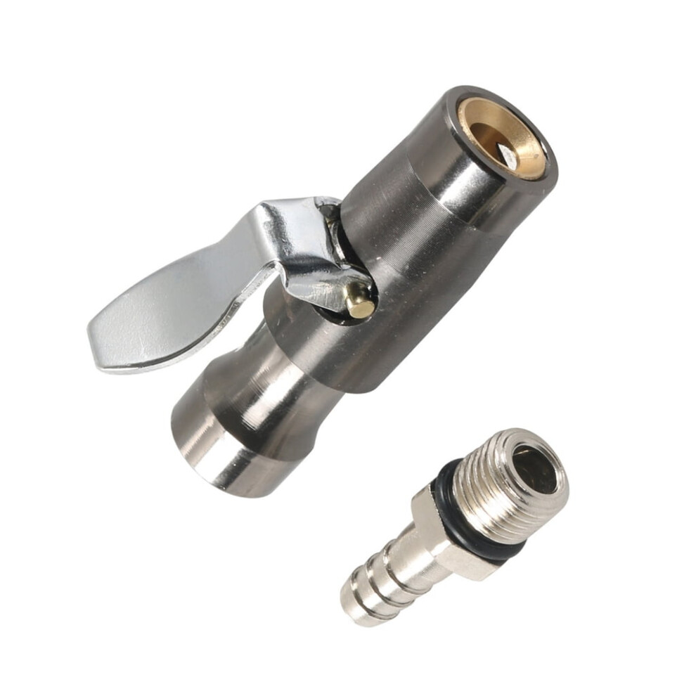 High Efficiency Locking Air Chuck 1/4Inch Fnpt Closed Flow For Secure Tire Inflation No Leakage Tire Pressure Adjustment 9028731608020