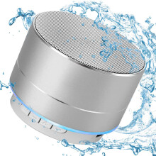 Bluetooth Shower Speaker with LED Light IPX8 Waterproof