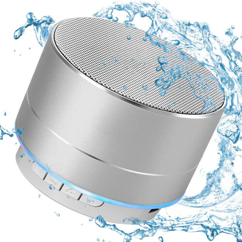 Bluetooth Shower Speaker with LED Light IPX8 Waterproof