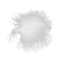 Horquilla de plumas esponjosa, dulce pinza para el cabello blanca, tocado, tocado para mujer y niña