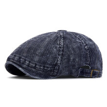 Heren en dames corduroy pet in newsboy-stijl, achthoekig, golfpet, driving pet, cabbie pet, klimoppet, winterse warme platte pet
