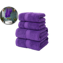 4-Piece Soft Absorbent Towel Set – 2 Bath Towels + 2 Hand Towels – Bathroom Towel Set for Home, Spa, Beach – Ultra-Soft, Quick-Drying, Durable