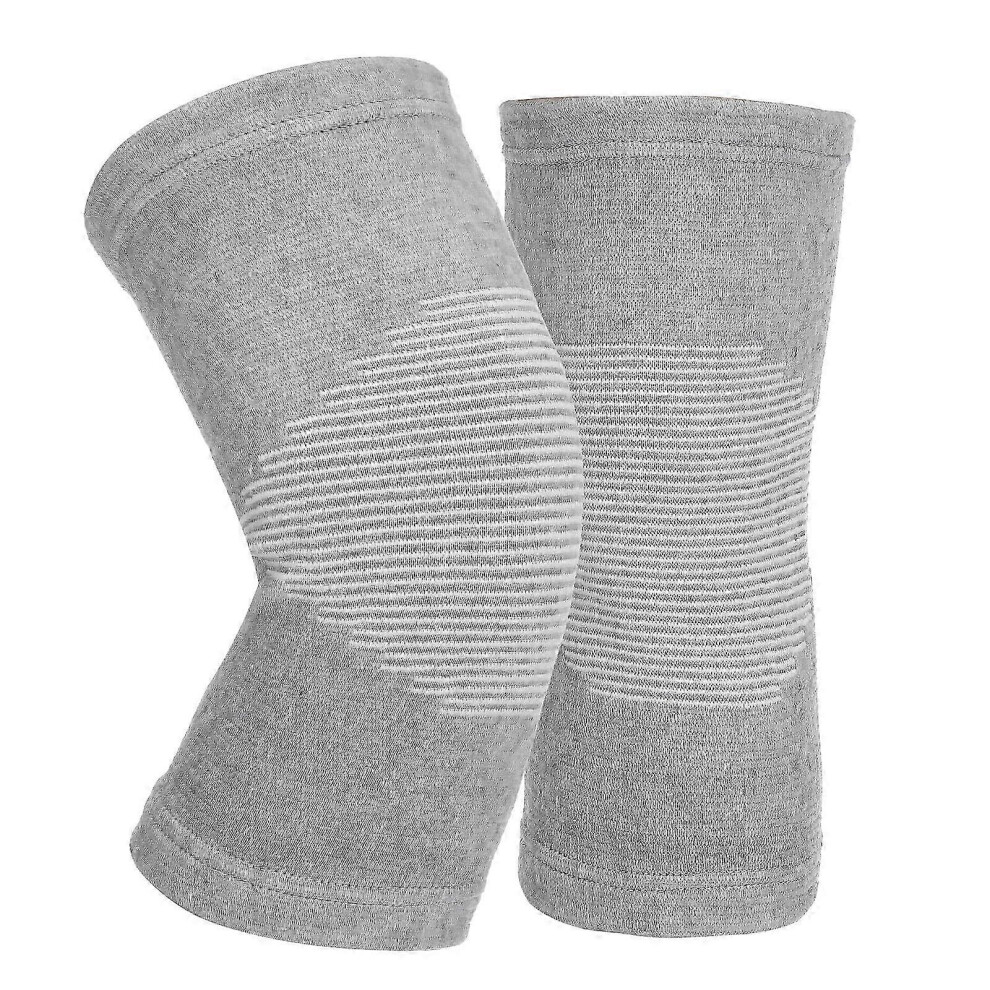 Bamboo knee brace, compression knee brace, supportive, elastic, breathable knee and leg brace-M