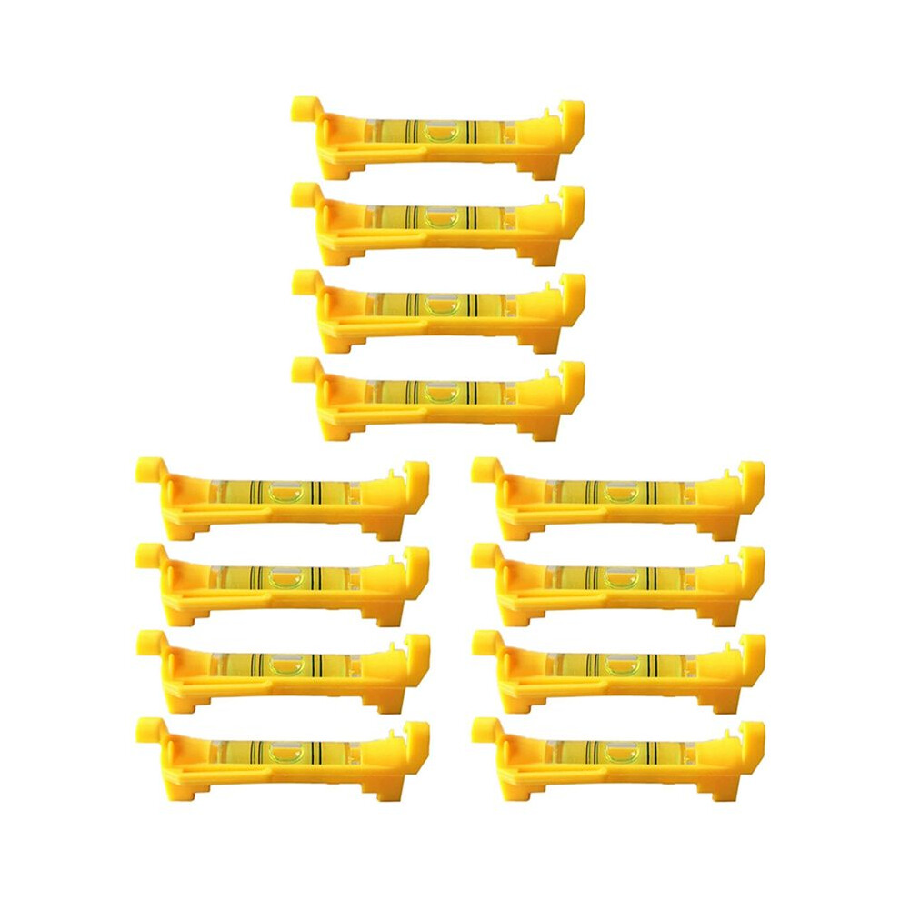 12Pcs String Level Hanging Bubble Levels For Leveling Surveying, Building Trades, Bricklaying, Etc. (Yellow) 6032404860199
