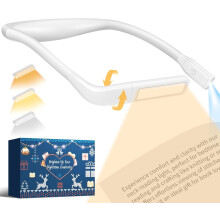 Lampe de lecture rechargeable pour le cou, 2000 mAh, autonomie de 10 à 80 heures, lumière douce pour les yeux, compatible avec tous les livres –