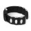Mens 22mm Silicone Rubber Watchband Strap (Black) 1